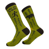 Men's Do Not Feed The Bears Socks Funny Sarcastic Camping Graphic Novelty Footwear for Men