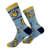 Women's Dont Stop Retrievin Socks Funny Sarcastic Golden Retriever Graphic Novelty Footwear for Ladies