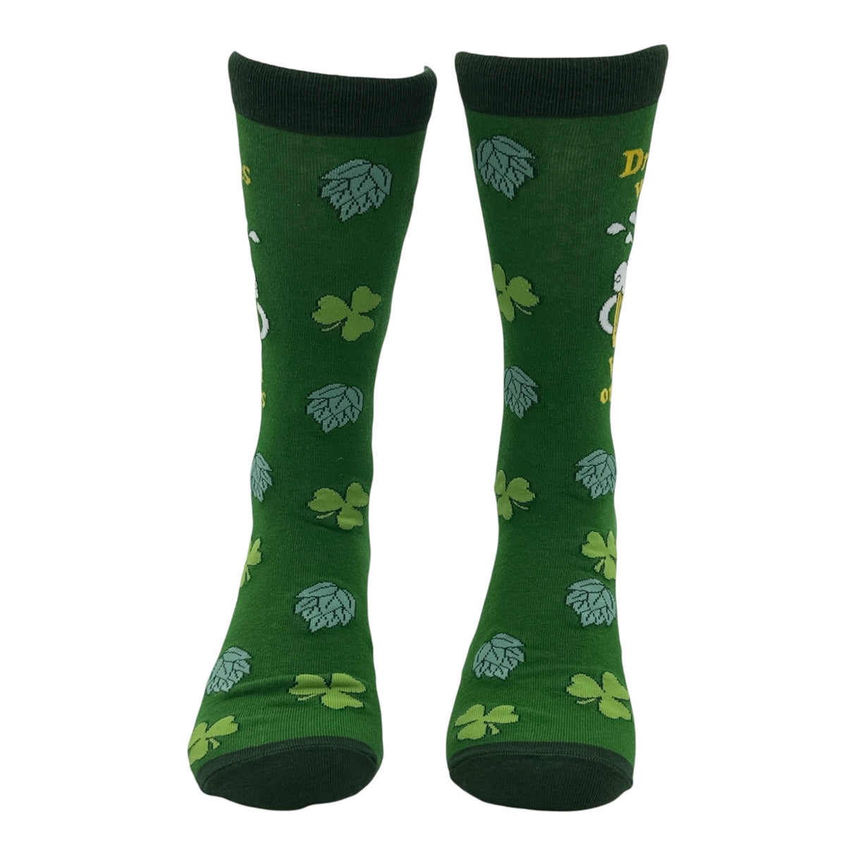Men's Drinks Well With Others Socks Funny Sarcastic St Patricks Day Graphic Novelty Footwear for Men