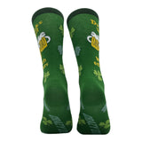 Men's Drinks Well With Others Socks Funny Sarcastic St Patricks Day Graphic Novelty Footwear for Men