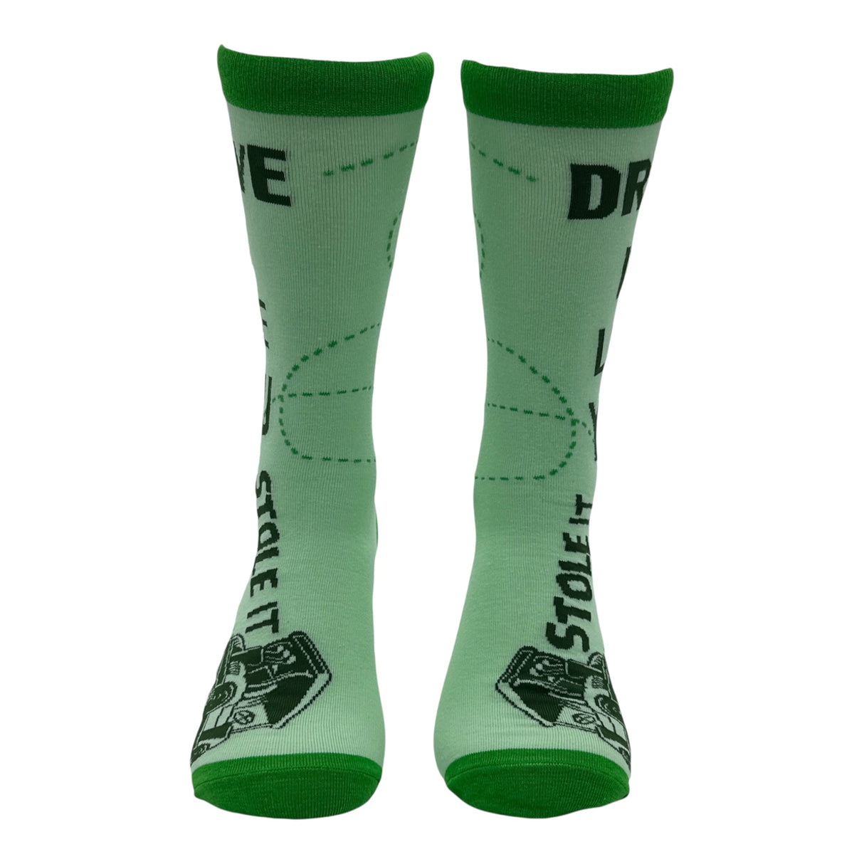 Funny Golf Socks for Men Vintage Sports Crews for Guys with Hilarious Jokes