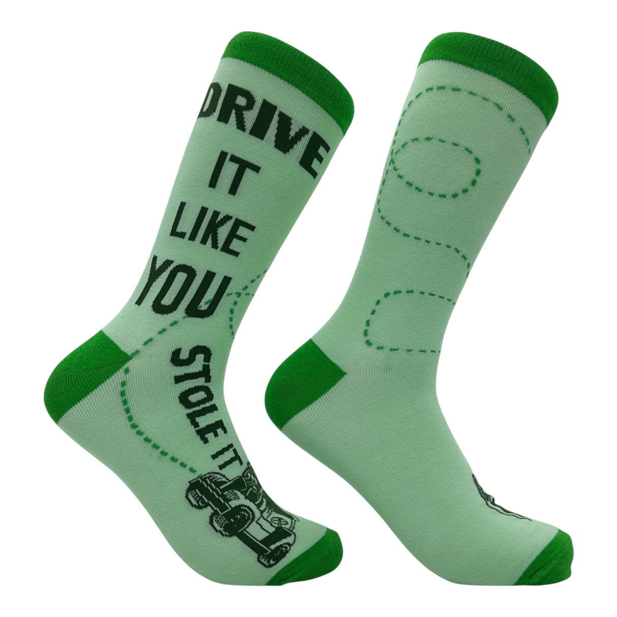 Funny Golf Socks for Men Vintage Sports Crews for Guys with Hilarious Jokes
