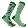 Funny Golf Socks for Men Vintage Sports Crews for Guys with Hilarious Jokes