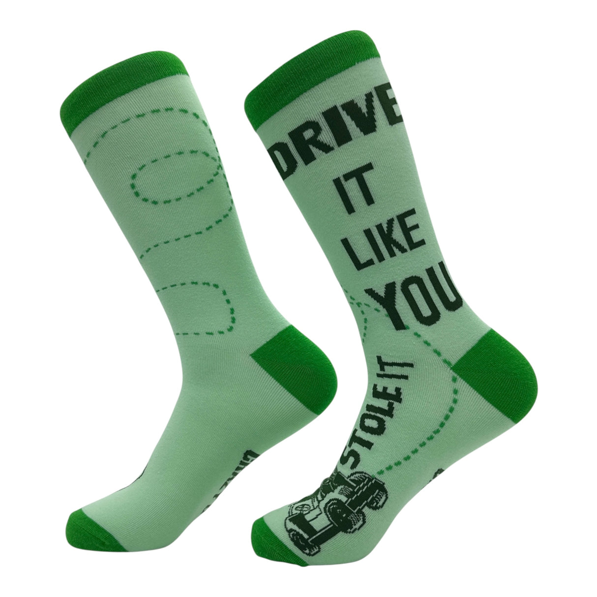 Funny Golf Socks for Men Vintage Sports Crews for Guys with Hilarious Jokes