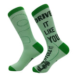 Funny Golf Socks for Men Vintage Sports Crews for Guys with Hilarious Jokes