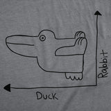Womens Funny T Shirts Duck Rabbit Graph Sarcastic Graphic Novelty Tee for Ladies