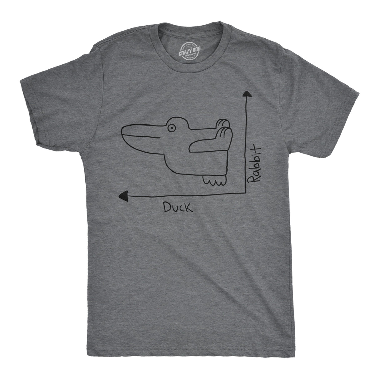 Mens Funny T Shirts Duck Rabbit Graph Sarcastic Graphic Novelty Tee for Men