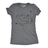 Womens Funny T Shirts Duck Rabbit Graph Sarcastic Graphic Novelty Tee for Ladies