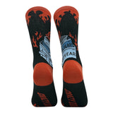Men's Dumpster Fire Socks Funny Sarcastic Graphic Novelty Footwear for Men