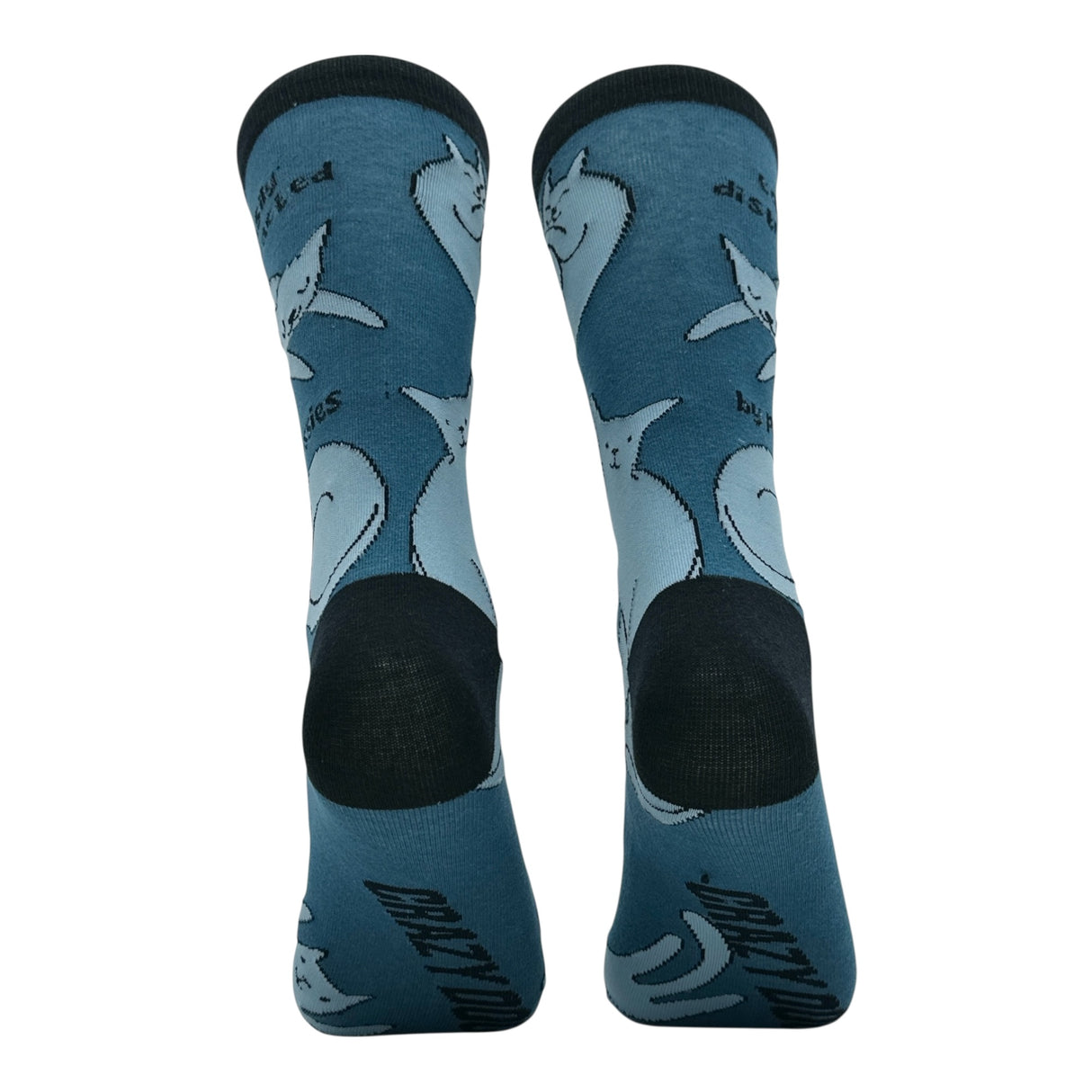 Men's Easily Distracted By Pussies Socks Funny Sarcastic Cats Graphic Novelty Footwear for Men