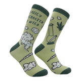 Men's Easily Distracted By Weed Socks Funny Sarcastic 420 Graphic Novelty Footwear for Men