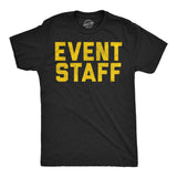 Mens Funny T Shirts Event Staff Sarcastic Venue Graphic Novelty Tee for Men