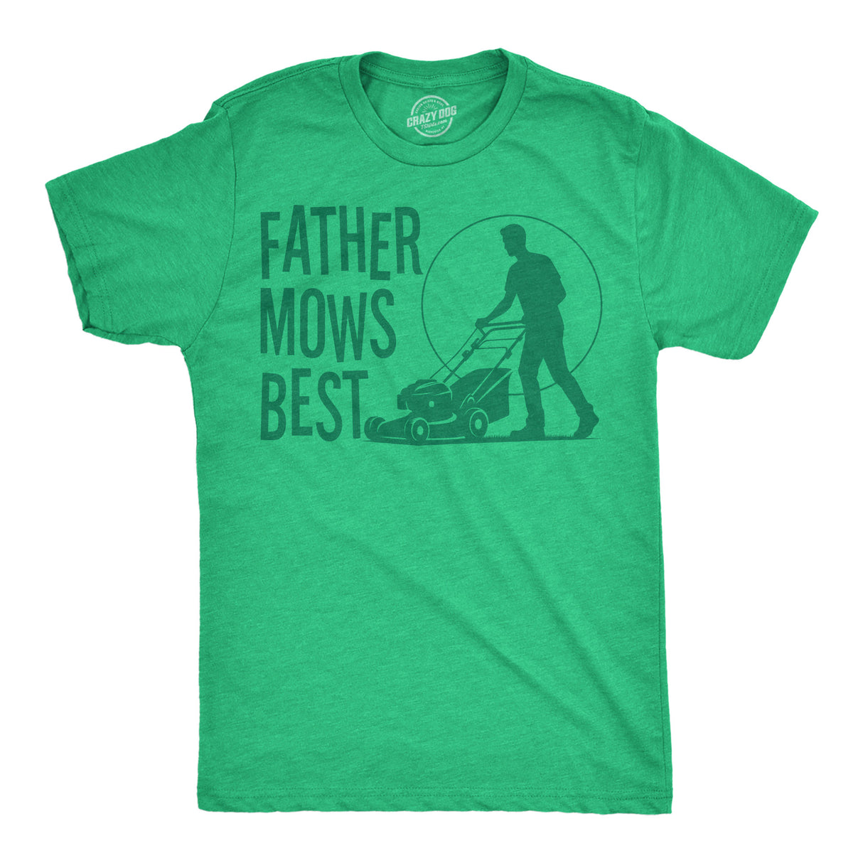 Mens Funny T Shirts Father Mows Best Sarcastic Fathers Day Lawn Mower Graphic Novelty Tee for Men