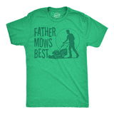 Mens Funny T Shirts Father Mows Best Sarcastic Fathers Day Lawn Mower Graphic Novelty Tee for Men