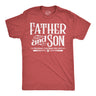 Mens Funny T Shirts Father and Son Baseball Partners for Life Sarcastic Fathers Day Graphic Tee for Men