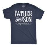 Mens Funny T Shirts Father and Son Fishing Partners for Life Sarcastic Fathers Day Graphic Tee for Men