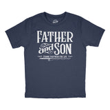 Youth Funny T Shirts Father and Son Fishing Partners for Life Sarcastic Fathers Day Graphic Tee for Kids