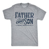 Mens Funny T Shirts Father and Son Football Partners for Life Sarcastic Fathers Day Graphic Tee for Men