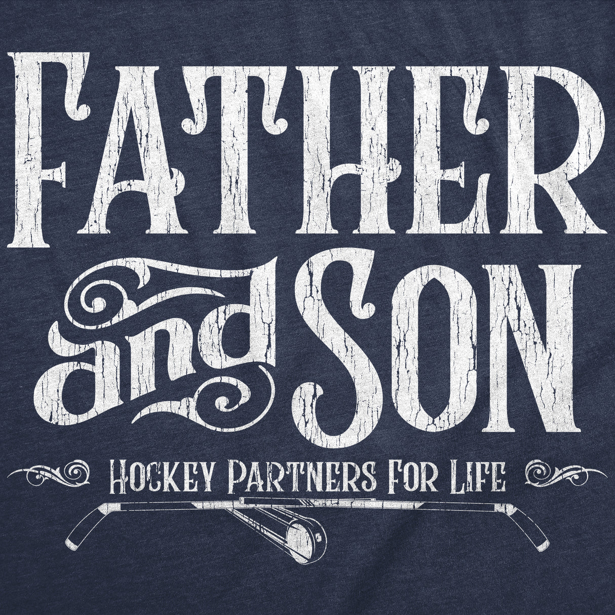 Youth Funny T Shirts Father and Son Hockey Partners for Life Sarcastic Fathers Day Graphic Tee for Kids