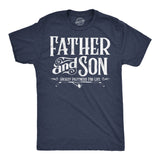 Mens Funny T Shirts Father and Son Hockey Partners for Life Sarcastic Fathers Day Graphic Tee for Men