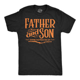 Mens Funny T Shirts Father and Son Hunting Partners for Life Sarcastic Fathers Day Graphic Tee for Men