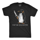 Mens Funny T Shirts Flight Was Never An Option Sarcastic Penguin Graphic Novelty Tee for Men