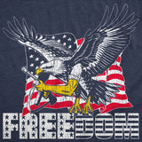 Mens Funny T Shirts Freedom Eagle Sarcastic Fourth Of July Graphic Novelty Bald Eagle Tee for Men