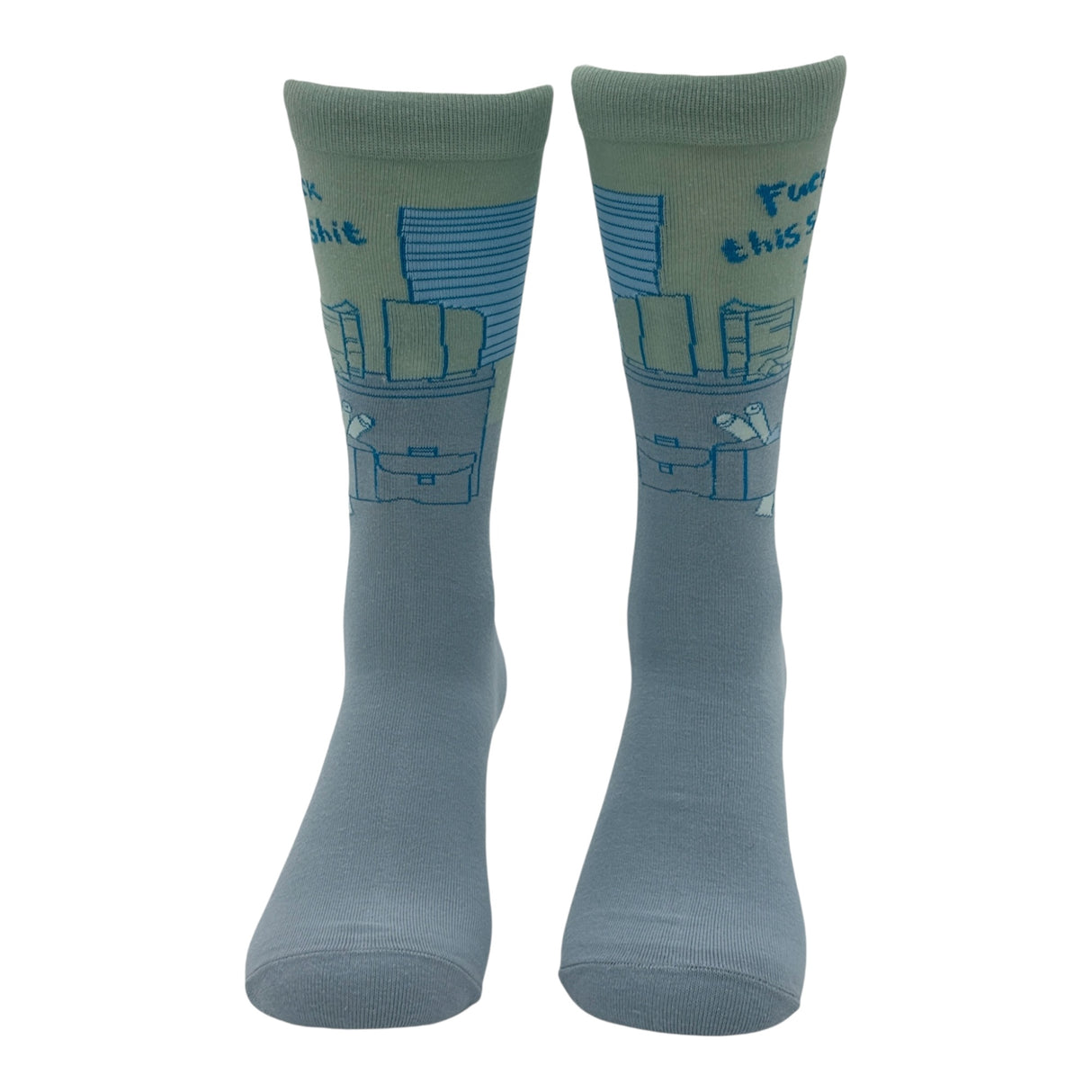 Men's Fuck This Shit Socks Funny Sarcastic Work Graphic Novelty Footwear for Men