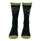 Men's Gassquatch Socks Funny Sarcastic Farting Bigfoot Graphic Novelty Footwear for Men