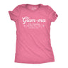 Womens Funny T Shirts Glam Ma Like A Grandma But With More Class and More Sass Sarcastic Novelty Tees for Ladies