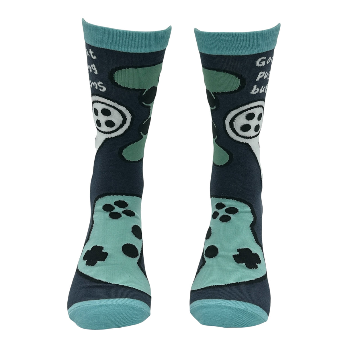 Men's Good At Pushing Buttons Socks Funny Sarcastic Video Game Graphic Novelty Footwear for Men