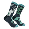 Men's Good At Pushing Buttons Socks Funny Sarcastic Video Game Graphic Novelty Footwear for Men