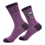 Women's The Grim Reapurrr Socks Funny Sarcastic Kitten Graphic Novelty Footwear for Ladies