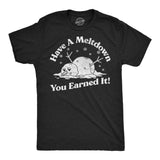 Mens Funny T Shirts Have A Meltdown You Earned It Sarcastic Snowman Graphic Novelty Tee for Men