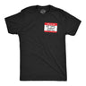 Mens Funny T Shirts Hello Im Not Taking Feedback Right Now Sarcastic Name Tag Graphic Novelty Tee for Men