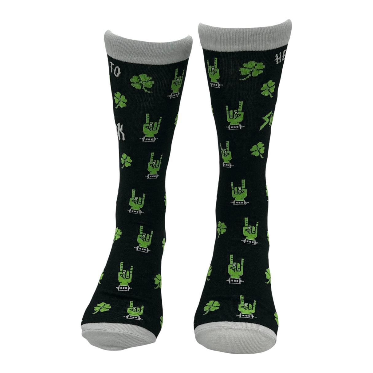 Men's Here to Shamrock Socks Funny Sarcastic St Patricks Day Graphic Novelty Footwear for Men