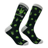 Men's Here to Shamrock Socks Funny Sarcastic St Patricks Day Graphic Novelty Footwear for Men