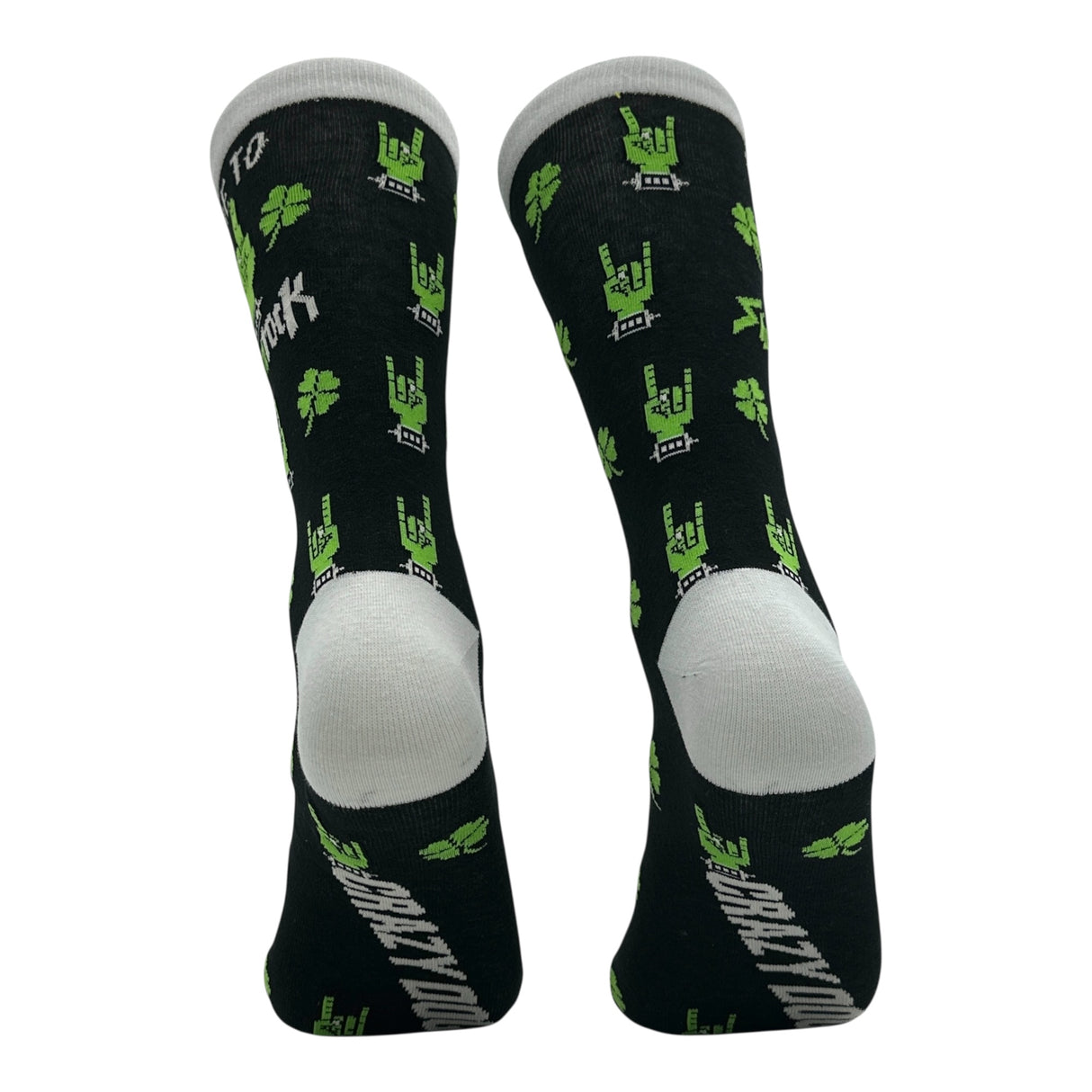 Men's Here to Shamrock Socks Funny Sarcastic St Patricks Day Graphic Novelty Footwear for Men