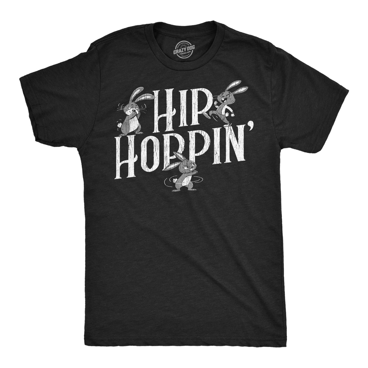 Mens Funny T Shirts Hip Hoppin Sarcastic Danicing Bunny Graphic Novelty Tee for Men