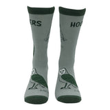 Men's Hooters Socks Funny Sarcastic Owl Graphic Novelty Footwear for Men
