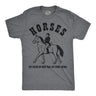 Mens Funny T Shirts Horses Get Farted On More Than Any Animal Sarcastic Graphic Novelty Tee for Men