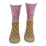 Women's Hot Mess Socks Funny Sarcastic Ice Cream Graphic Novelty Footwear for Ladies