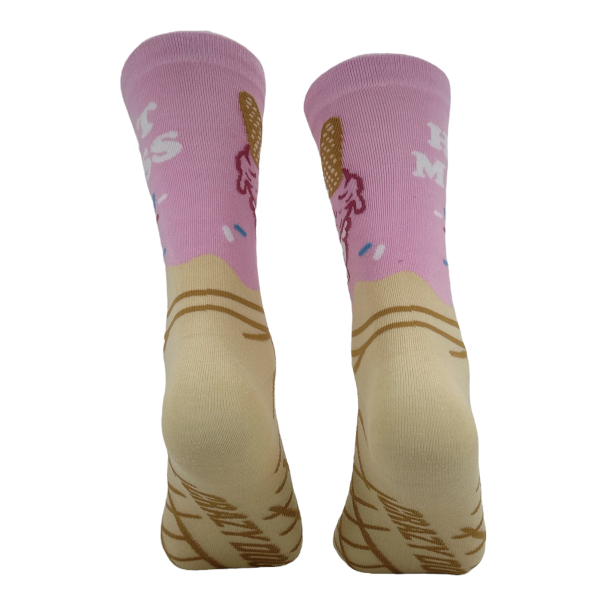Women's Hot Mess Socks Funny Sarcastic Ice Cream Graphic Novelty Footwear for Ladies