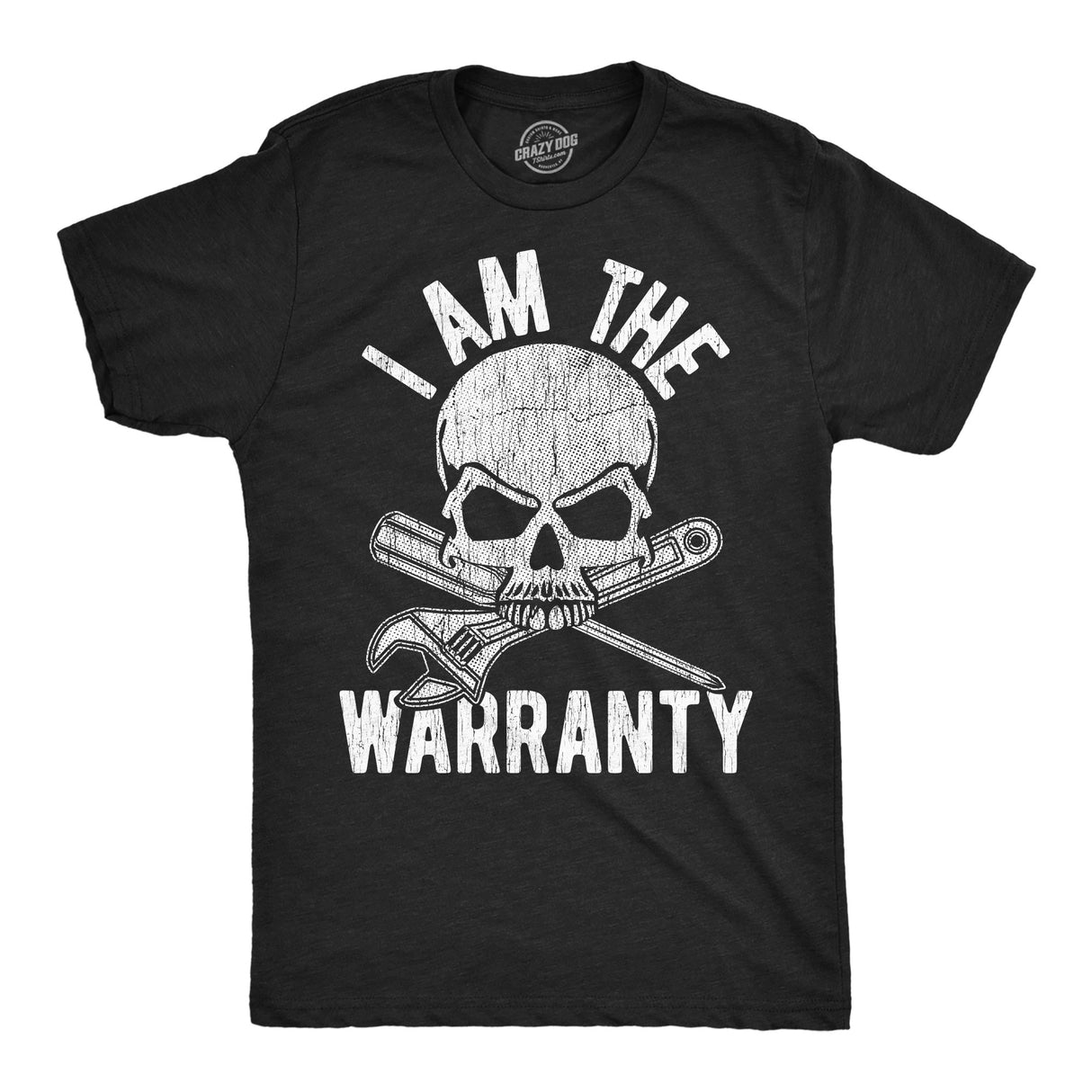 Mens Funny T Shirts I Am The Warranty Sarcastic Mechanic Graphic Novelty Tee for Men