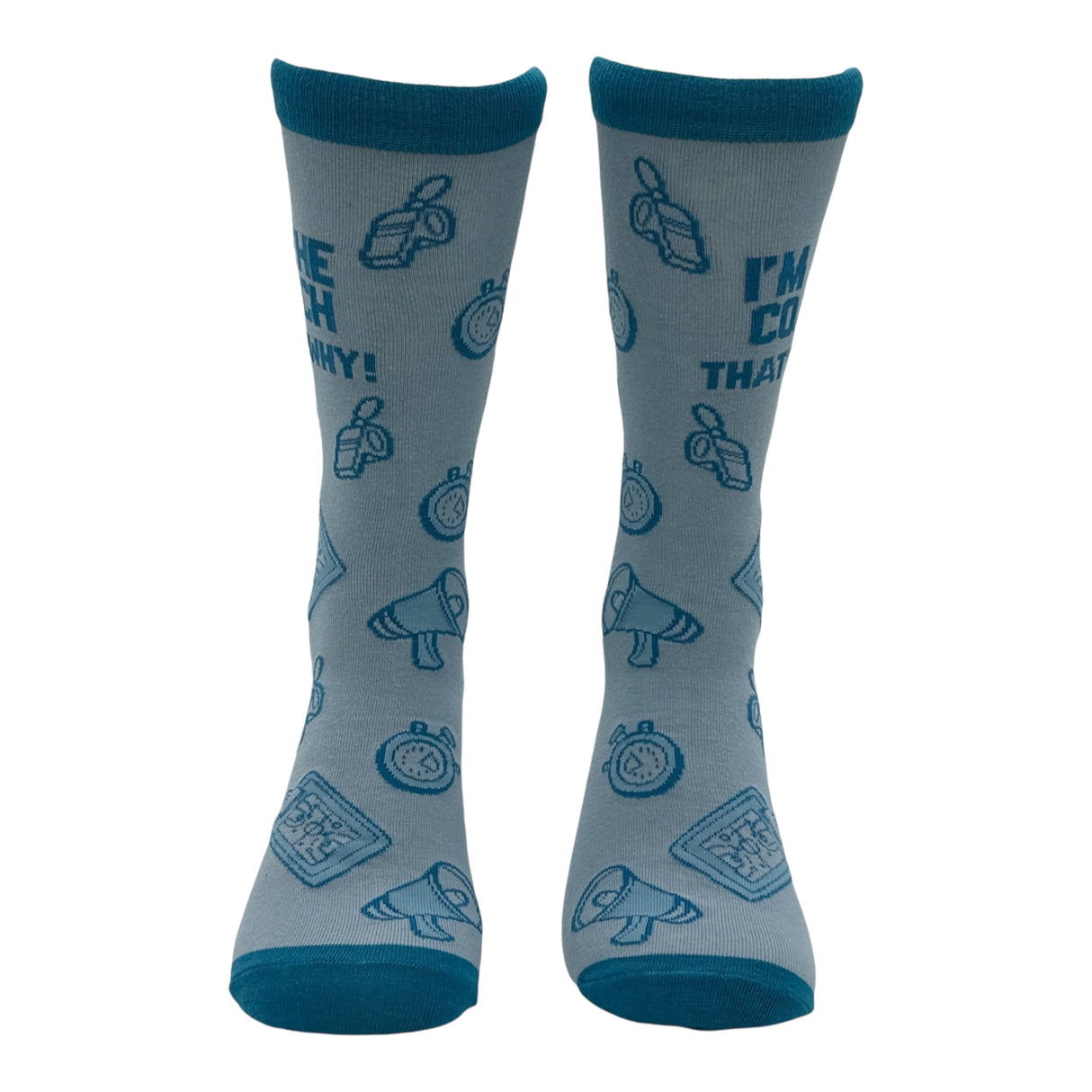 Men's Im The Coach Thats Why Socks Funny Sarcastic Coaching Graphic Novelty Footwear for Men