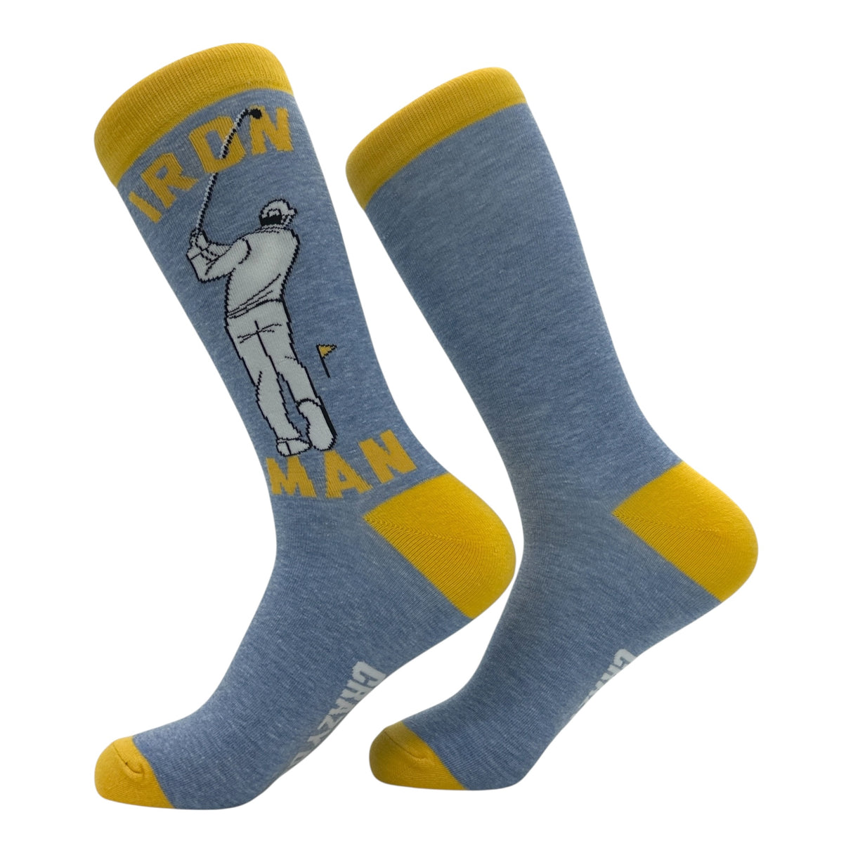 Funny Golf Socks for Men Vintage Sports Crews for Guys with Hilarious Jokes