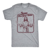 Mens Funny T Shirts Jesus Has Your Back Sarcastic Religious Joke Graphic Novelty Tee for Men