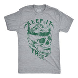 Mens Funny T Shirts Keep It Free Sarcastic Camping Graphic Novelty Tee for Men