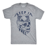 Mens Funny T Shirts Keep It Free Sarcastic Camping Graphic Novelty Tee for Men