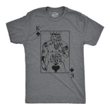 Mens Funny T Shirts King Of Spades Sarcastic Playing Card Graphic Novelty Tee for Men